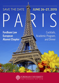 Announcement: Fordham Law European Meeting in Paris, 26-27 June 2016